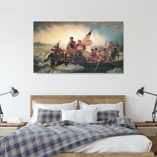 Washington door Emanuel Leutze Canvas Afdruk (Insitu (Slaapkamer))