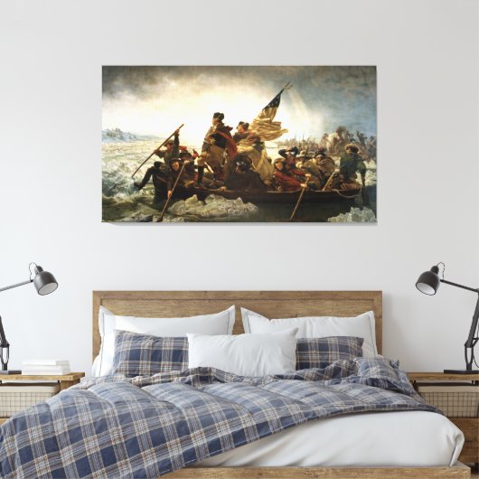 Washington door Emanuel Leutze Canvas Afdruk (Insitu (Slaapkamer))