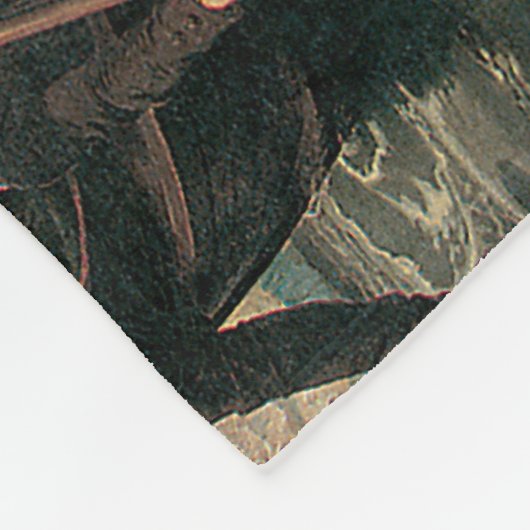 Washington door Emanuel Leutze Fleece Deken (Hoek)