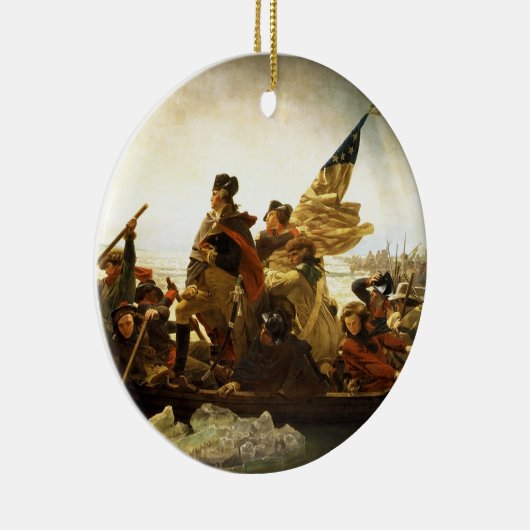 Washington door Emanuel Leutze Keramisch Ornament (Rechts)