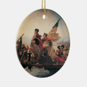 Washington door Emanuel Leutze Keramisch Ornament (Rechts)