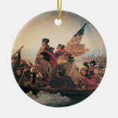 Washington door Emanuel Leutze Keramisch Ornament (Voorkant)