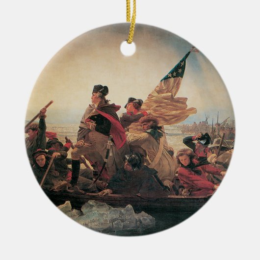 Washington door Emanuel Leutze Keramisch Ornament (Voorkant)