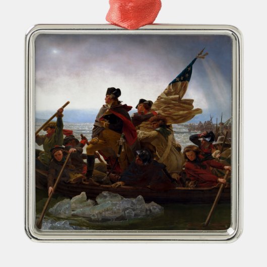 Washington door Emanuel Leutze Metalen Ornament (Voorkant)