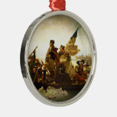 Washington door Emanuel Leutze Metalen Ornament (Rechts)