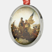 Washington door Emanuel Leutze Metalen Ornament (Links)