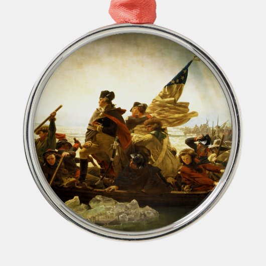 Washington door Emanuel Leutze Metalen Ornament (Voorkant)