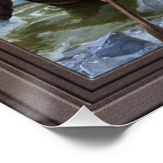 Washington door Emanuel Leutze Perfect Poster (Hoek)