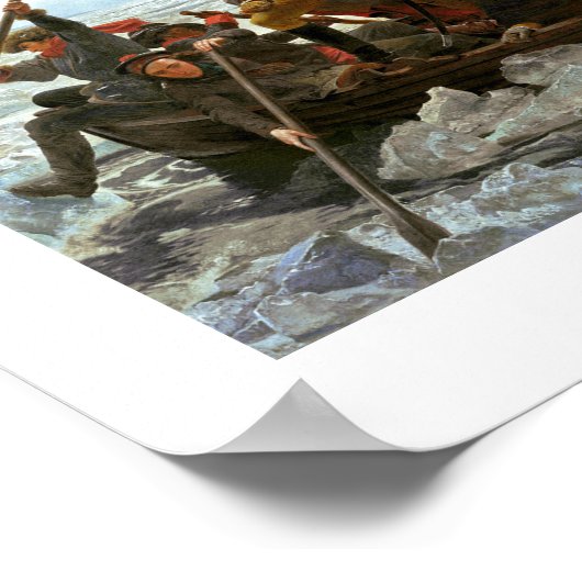 Washington door Emanuel Leutze Poster (Hoek)