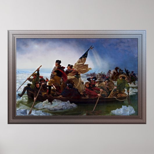 Washington door Emanuel Leutze Poster (Voorkant)
