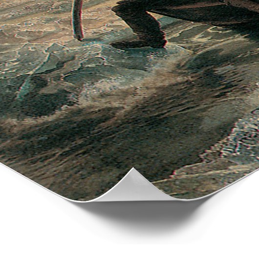 Washington door Emanuel Leutze Poster (Hoek)