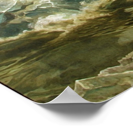 Washington door Emanuel Leutze Poster (Hoek)