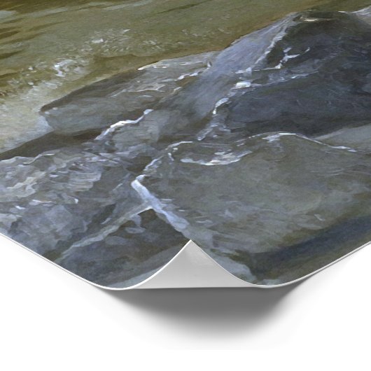 Washington door Emanuel Leutze Poster (Hoek)