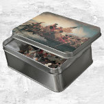 Washington door Emanuel Leutze Puzzel<br><div class="desc">illustratie reis- en transportontwerp met een mooi kunstschilderij Victoriaans Era, Washington Crossing the Delaware, 1851. Door kunstenaar Emanuel Leutze. Het herdenkt generaal George Washington's oversteek van de ijzige Delaware-rivier tijdens de Amerikaanse Revolutionaire Oorlog met militaire soldaten die de Amerikaanse vlag vervoerden op de nacht van 25 december 1776. Deze historische...</div>