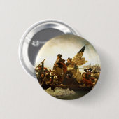 Washington door Emanuel Leutze Ronde Button 5,7 Cm (Voorkant /achterkant)
