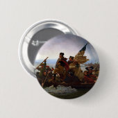 Washington door Emanuel Leutze Ronde Button 5,7 Cm (Voorkant /achterkant)