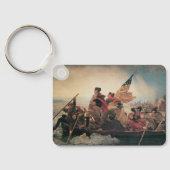 Washington door Emanuel Leutze Sleutelhanger (Achterkant)