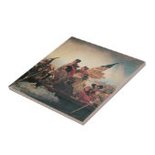 Washington door Emanuel Leutze Tegeltje (Zijkant)