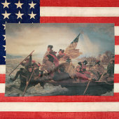 Washington door Emanuel Leutze Theedoek