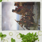 Washington door Emanuel Leutze Theedoek (Gevouwen)