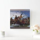 Washington door Emanuel Leutze Vierkante Klok (Huis)