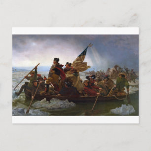 Washington doorkruist de Delaware -  Amerikaanse k Briefkaart