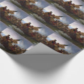 Washington doorkruist de Delaware -  Amerikaanse k Cadeaupapier (Hoek)