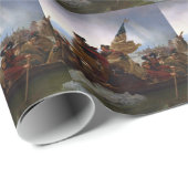 Washington doorkruist de Delaware -  Amerikaanse k Cadeaupapier (Rol Hoek)