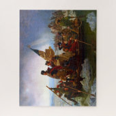 Washington doorkruist de Delaware │ Emanuel Leutze Legpuzzel (Verticaal)