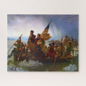 Washington doorkruist de Delaware │ Emanuel Leutze Legpuzzel (Horizontaal)