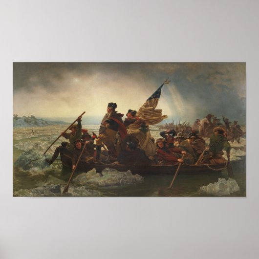 Washington doorkruist het Delaware schilderen Poster (Voorkant)