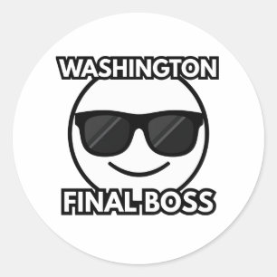 Washington Eindbaas Cool Emoji Sticker