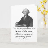 Washington en citaat kaart (Gele Bloem)