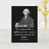 Washington en citaat kaart (Gele Bloem)