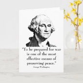 Washington en citaat kaart (Gele Bloem)