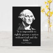 Washington en citaat kaart (Gele Bloem)