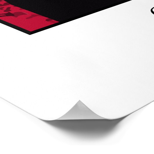 Washington en de Amerikaanse vlag Poster (Hoek)