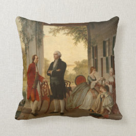 Washington en Lafayette bij Mt. Vernon Pillow Kussen
