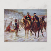 Washington en Lafayette bij Valley Forge ~ Briefkaart (Voorkant)