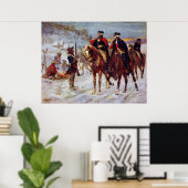 Washington en Lafayette bij Valley Forge ~ Poster (Thuiskantoor)