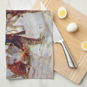 Washington en Lafayette bij Valley Forge ~ Theedoek (Quarter Fold)