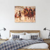 Washington en Lafayette in Valley Forge Canvas Afdruk (Insitu (Slaapkamer))
