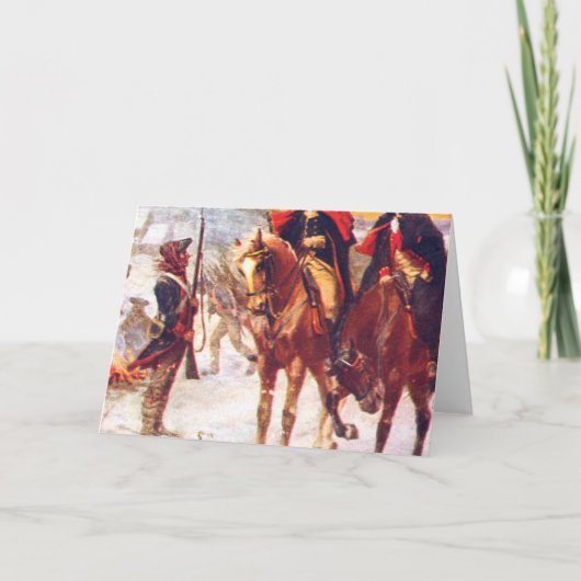 Washington en Lafayette in Valley Forge Kaart (Voorkant)