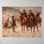Washington en Lafayette in Valley Forge Poster (Voorkant)