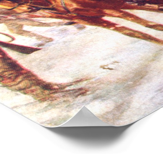 Washington en Lafayette in Valley Forge Poster (Hoek)