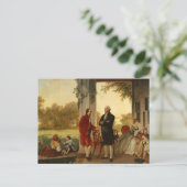 Washington en Lafayette op de berg Vernon 1784 Briefkaart (Staand voorkant)