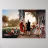 Washington en Lafayette op Mount Vernon Poster (Voorkant)