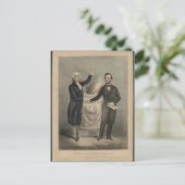 Washington en Lincoln Briefkaart (Staand voorkant)