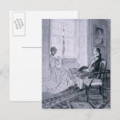 Washington en Mary Philipse Briefkaart (Voorkant / Achterkant)