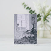Washington en Mary Philipse Briefkaart (Staand voorkant)